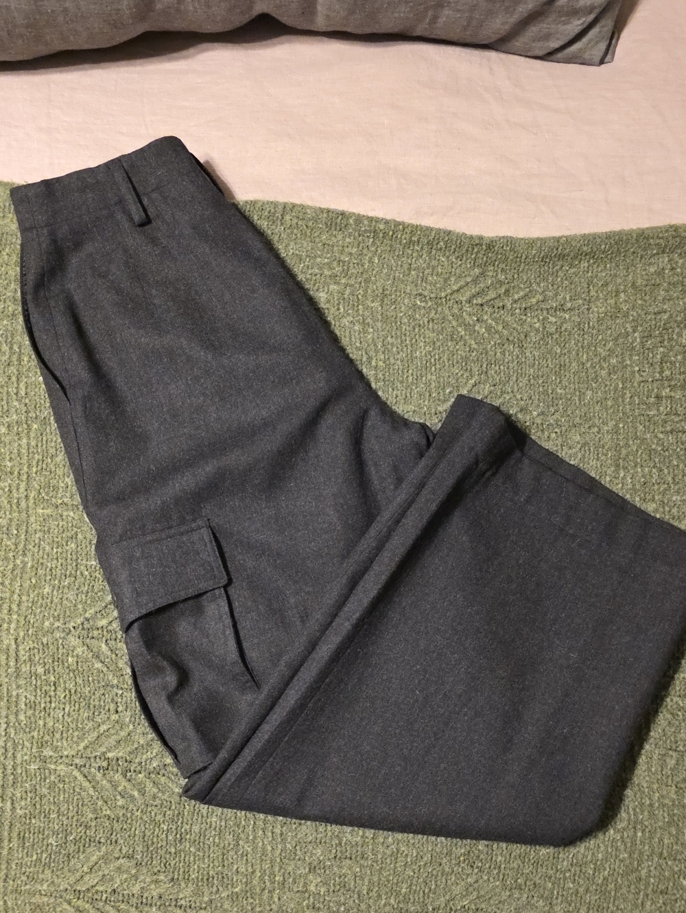 Vintage Ralph Lauren Charcoal Cargo Trousers